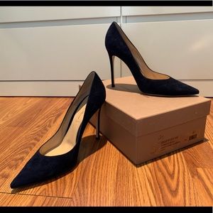 Gianvito Rossi navy suede pumps size 10/41